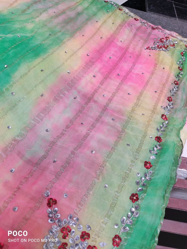 Multicolored Saree