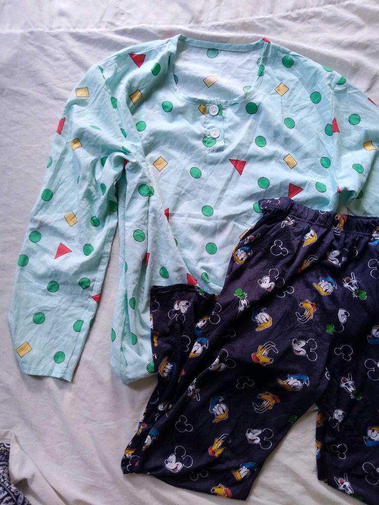 Shin Chan Top& Mickey Mouse Pj Combo