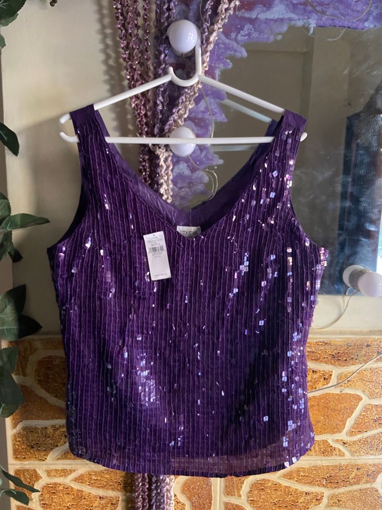 PURPLE PARTY WEAR TOP