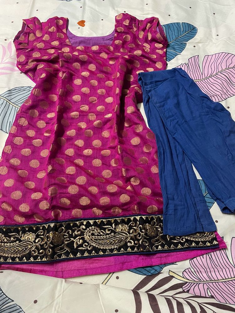 Chanderi Kurti And Pant