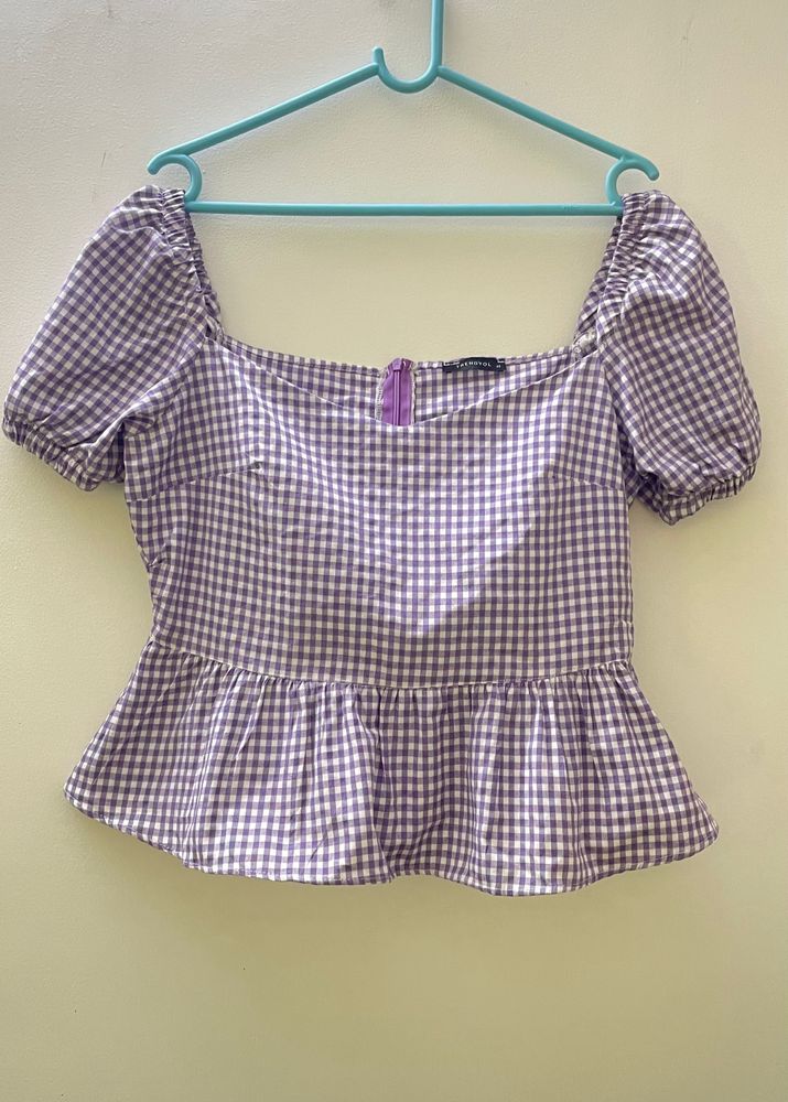 Trendyol Gingham Top