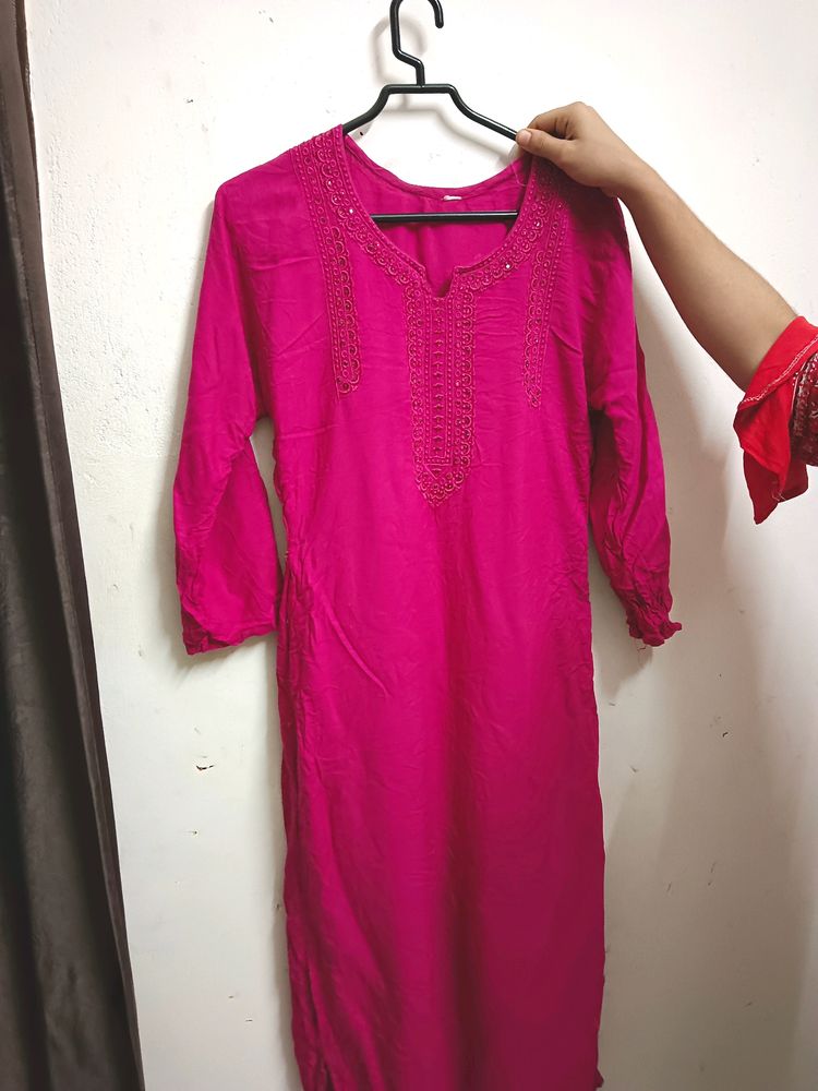 Pink Kurti