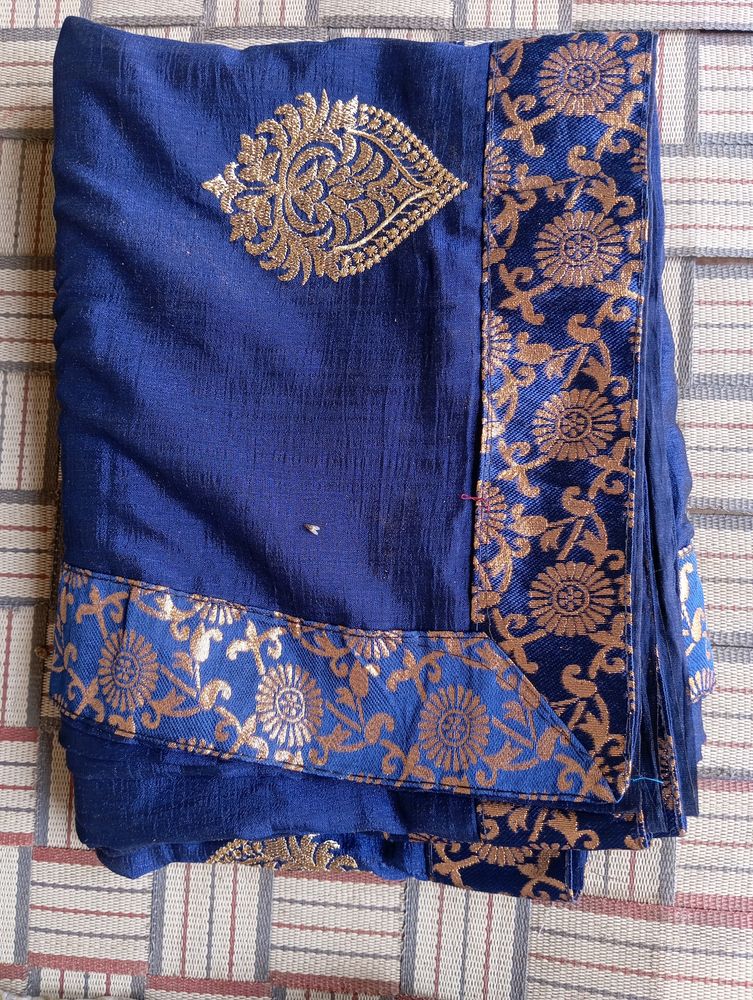 Navy Blue Saree