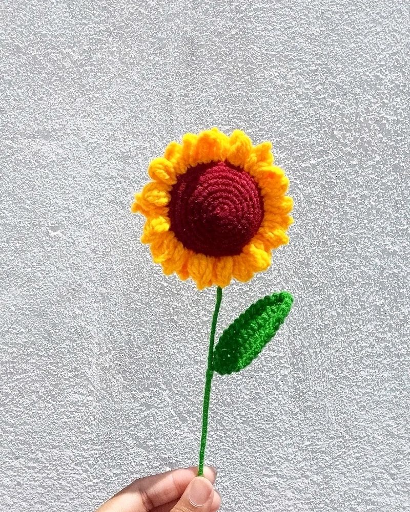 Crochet Sunflower/ Handmade Flower ✨