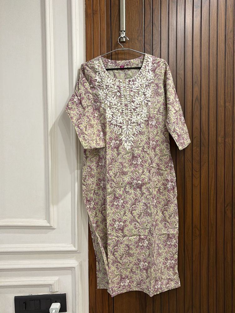 Kurti With Pants And Duppatta