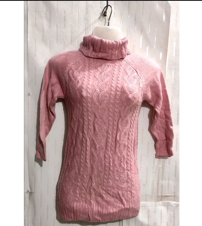 Beautiful High Neck Sweater For Girl