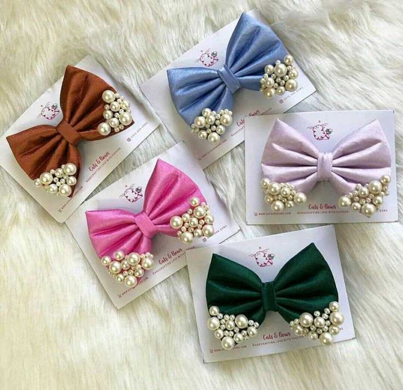 Beads Bow Clip