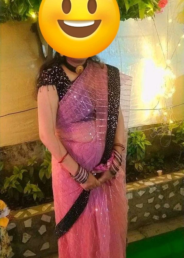 Beautiful Pink Saree