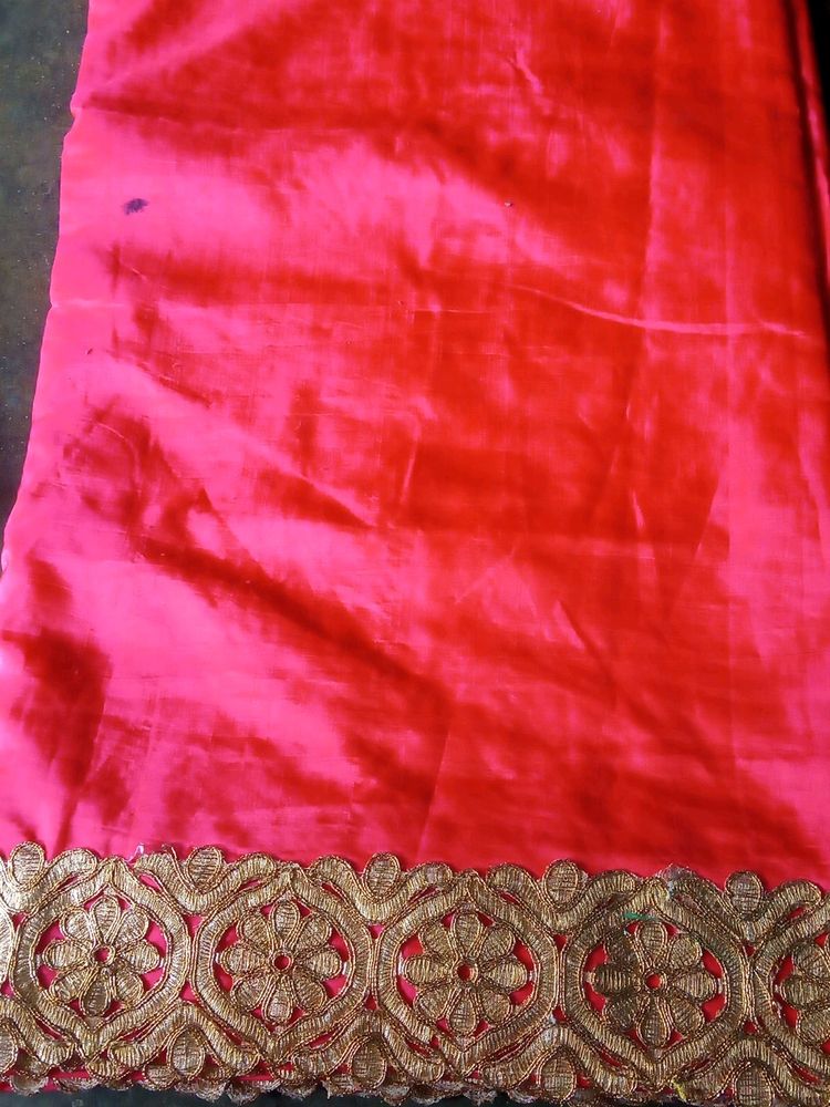 Silk Saree With Grand Embroidery