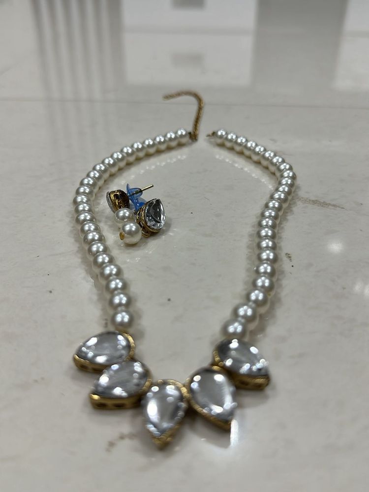 Gold Plated Pearl Set