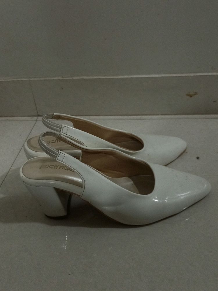 WHITE Heels For Women