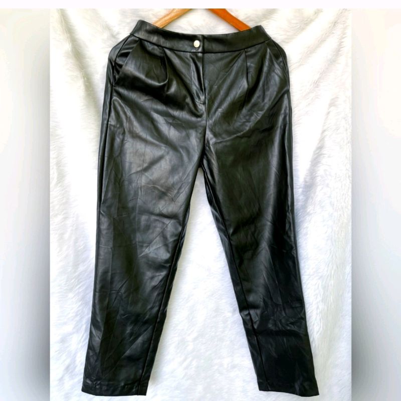 Only faux leather pants