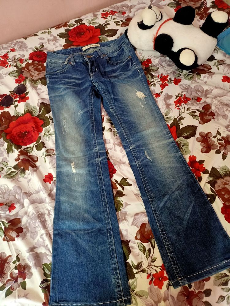 Blue Bootcut Jeans ( All New).