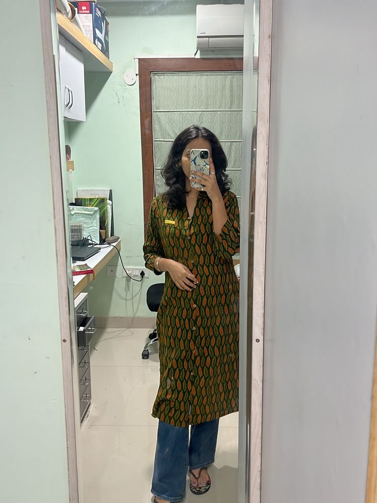 Printed Multicoloured Kurta