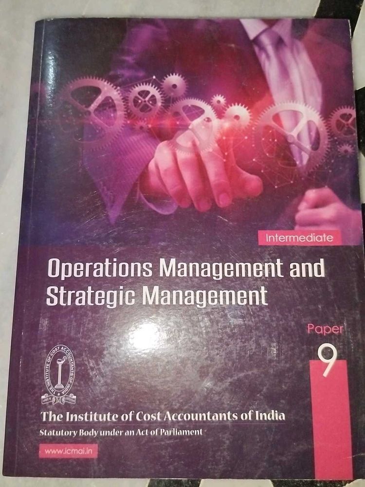 Operations Management And Strategic Managemen