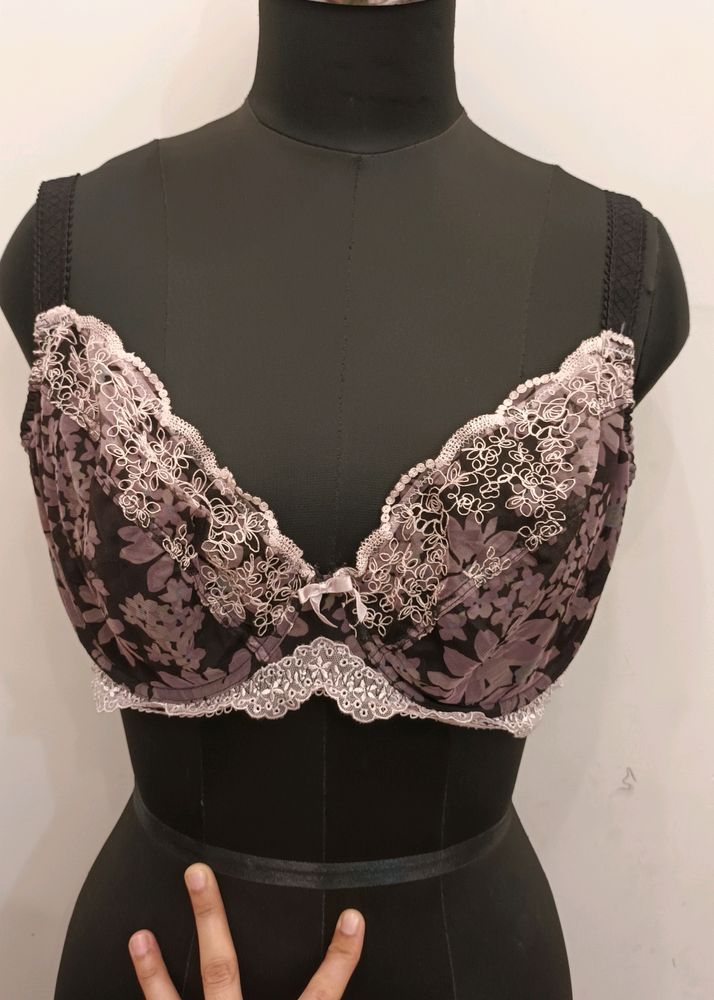 Net Printed Bra 28E