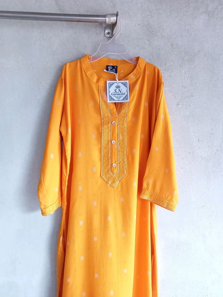 Yellow Kurta For Women