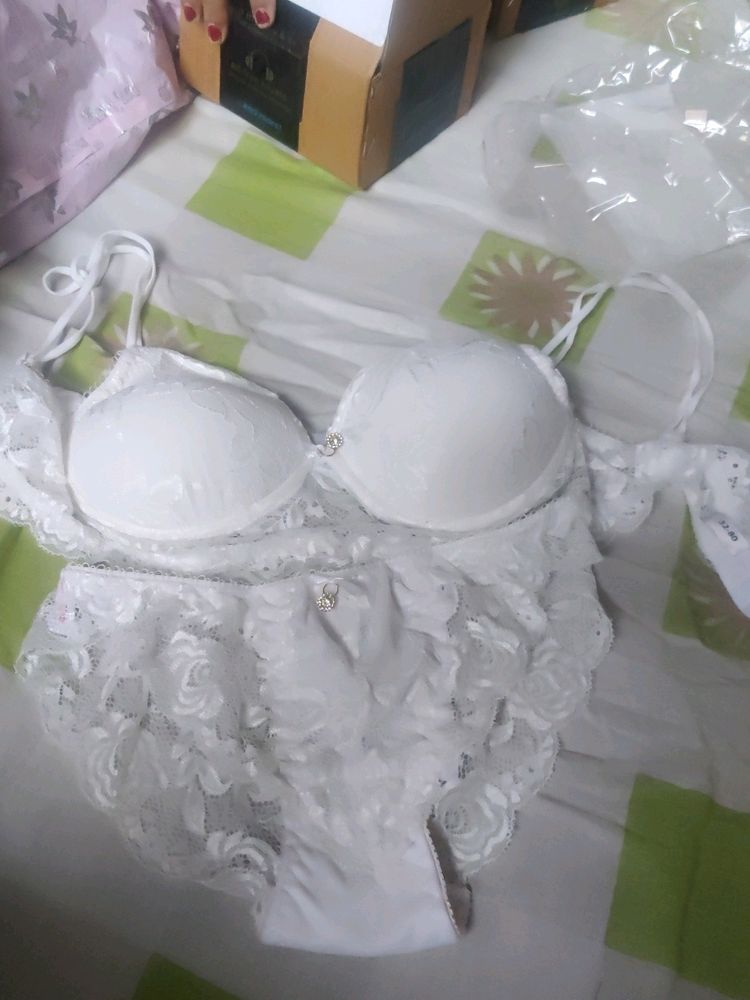 Brand New White Sexy Lingerie Set