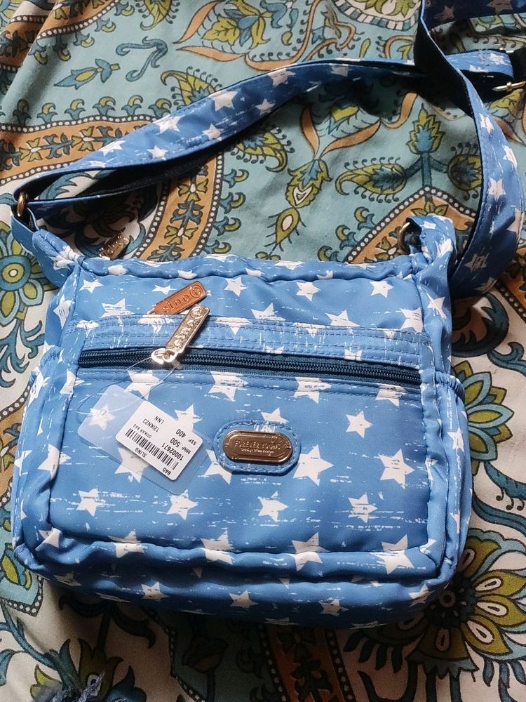 Blue Colour Stars Sling Bag