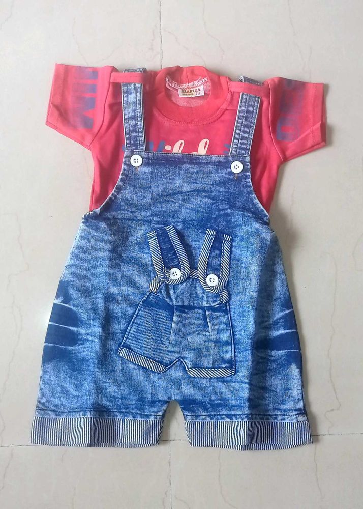 Dungree Dress For Kids