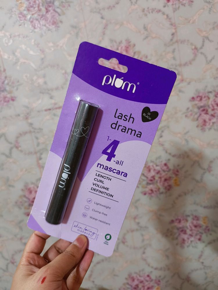 Plum Lash Drama 1-4-all Mascara Shade 01 Black