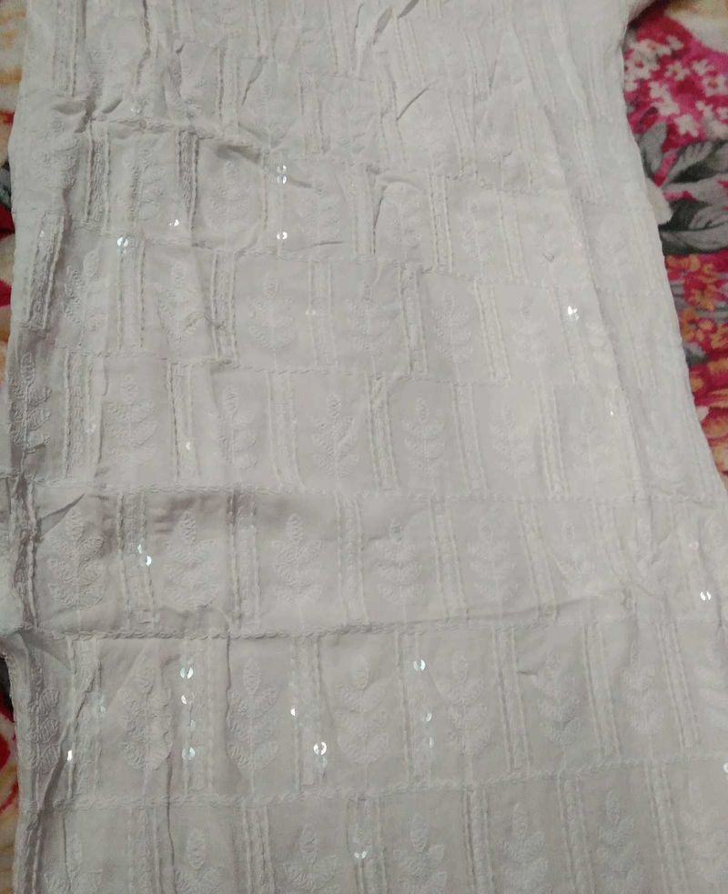 White Chikankari Kurta