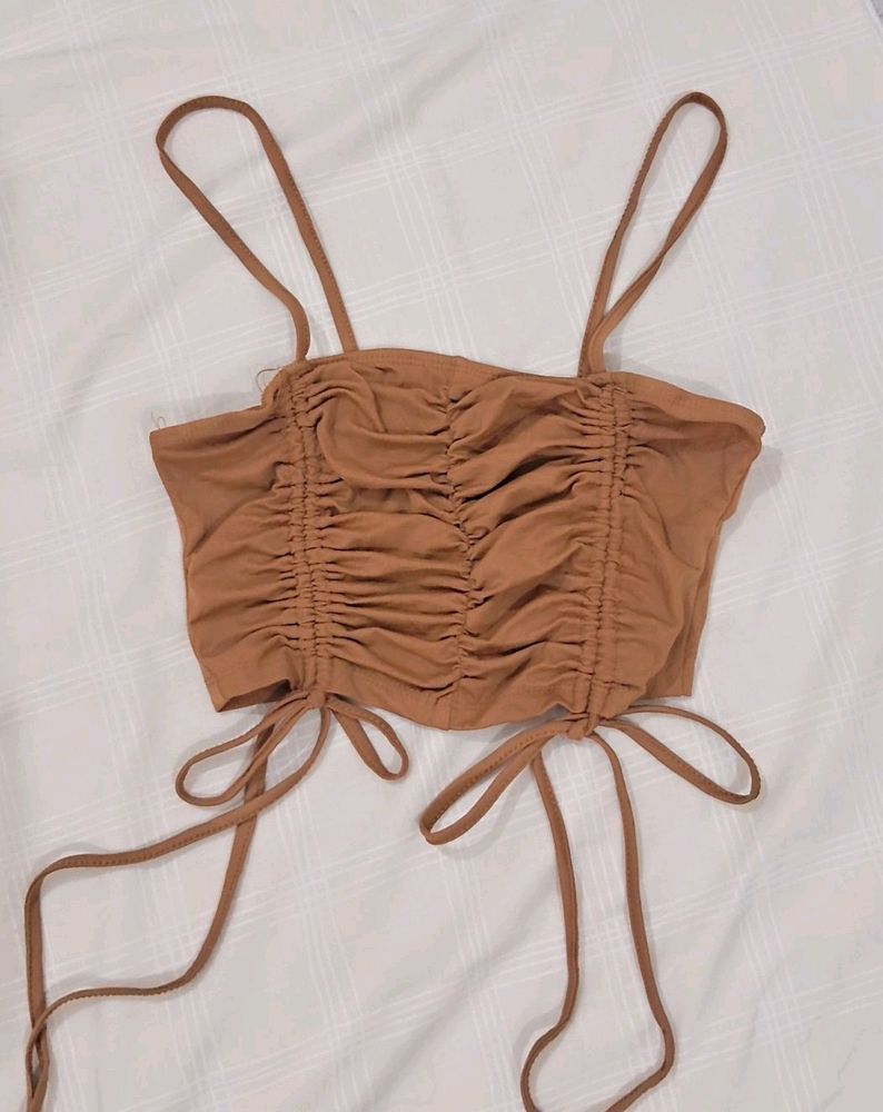 Ruched Crop Top