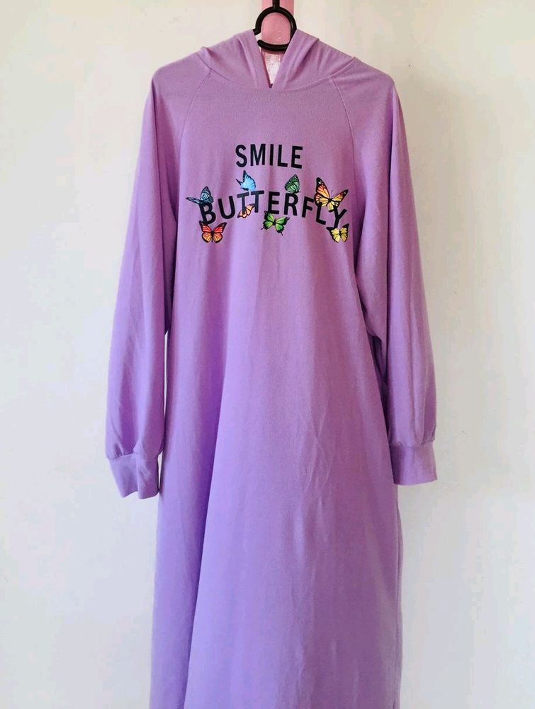 💥 Price Drop💥Butterfly Graphic Hooded Dress