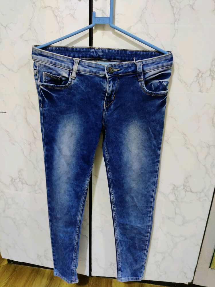 Blue Skinny Jeans For Daily Wear