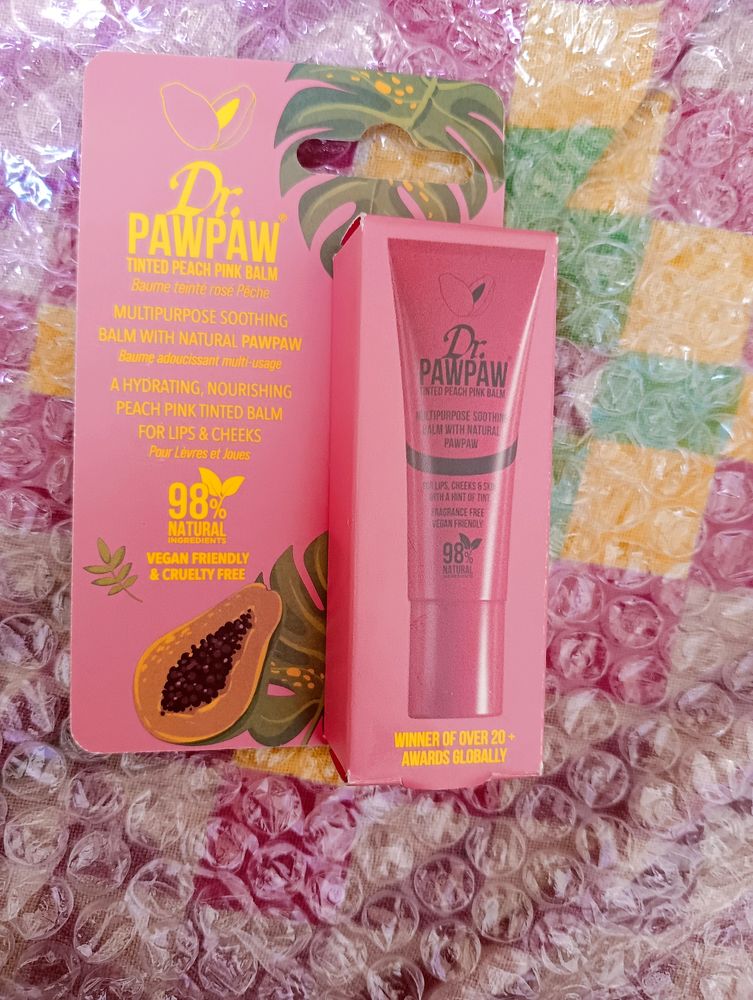 Dr Paw Pw Tinted Peach Pink Balm