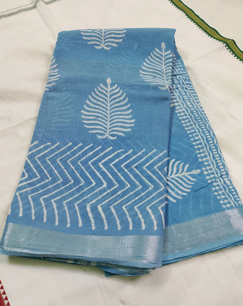 Beautiful Cotton Linen Saree