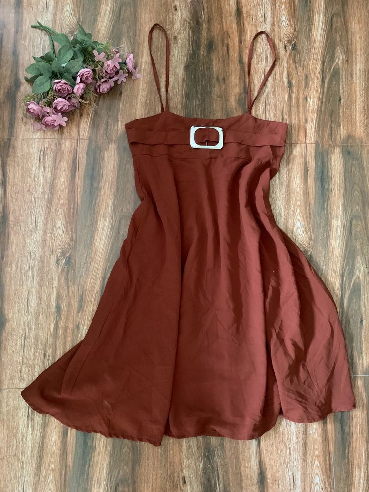 Brown Party Dress