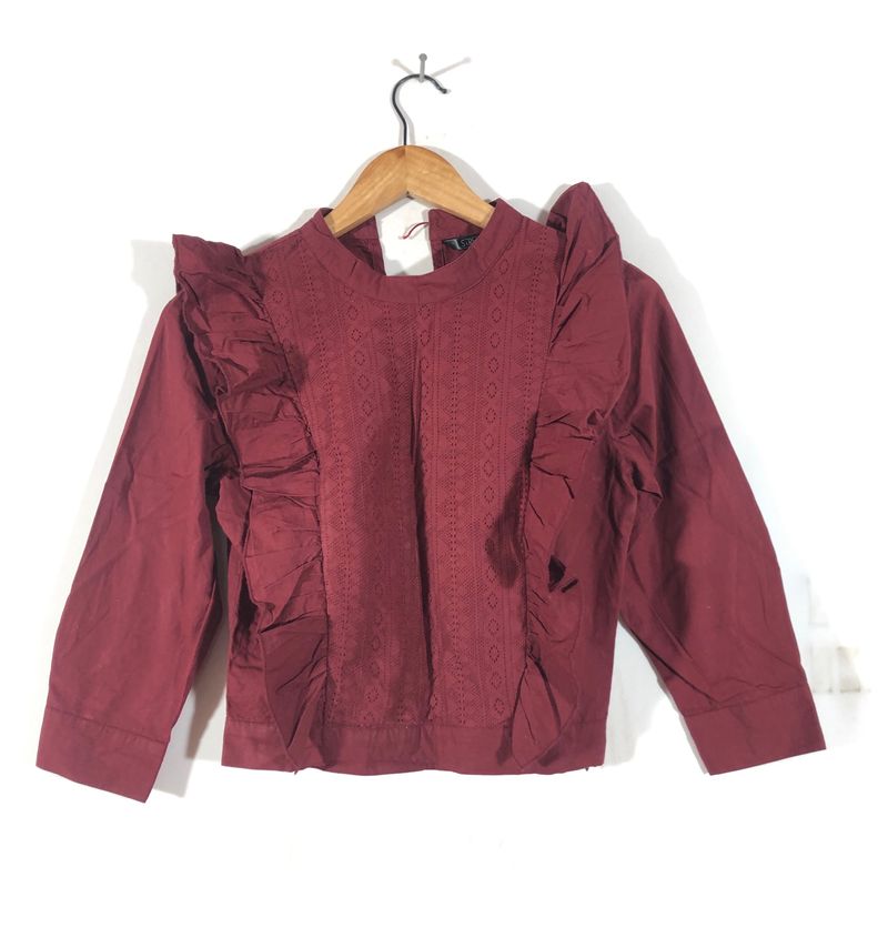 Maroon Casual Top(Women’s)