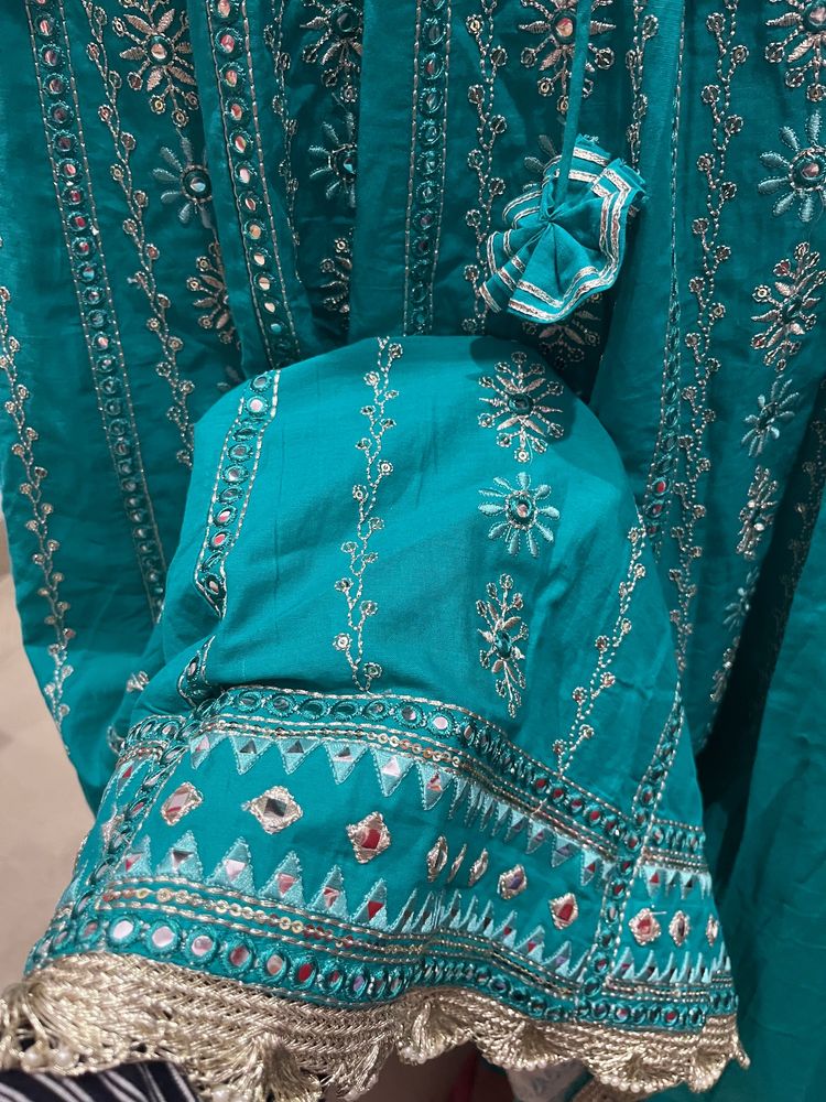 3 peice anarkali dress