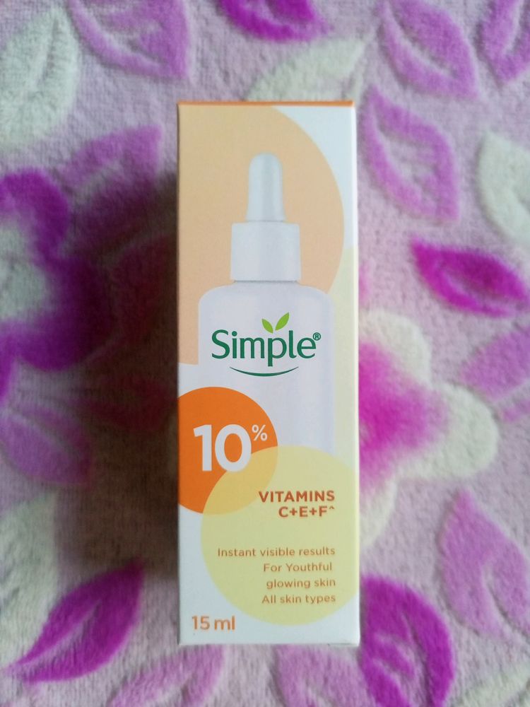 Simple 10% Vit  C+E+F Brightening Serum