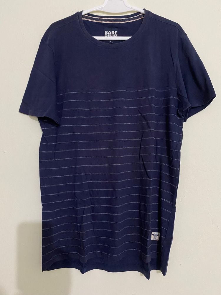 Bare Denim Tshirt (Discoloured)