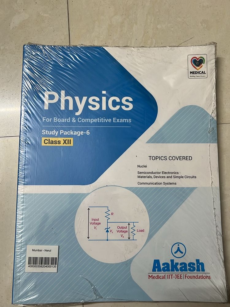 Aakash Study Package 6 Physics&Chemistry class 1