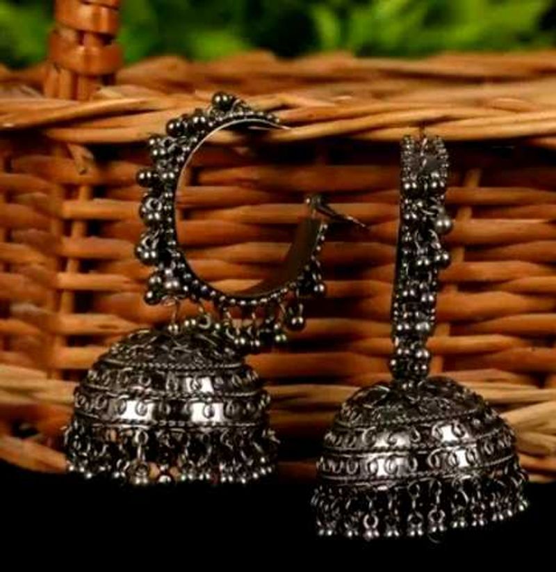 Big Oxidised Jhumka