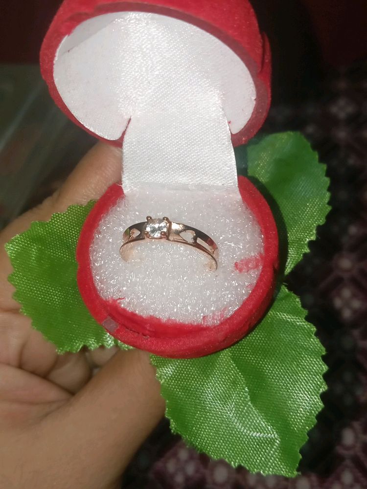 Red Rose & Adjustable Ring