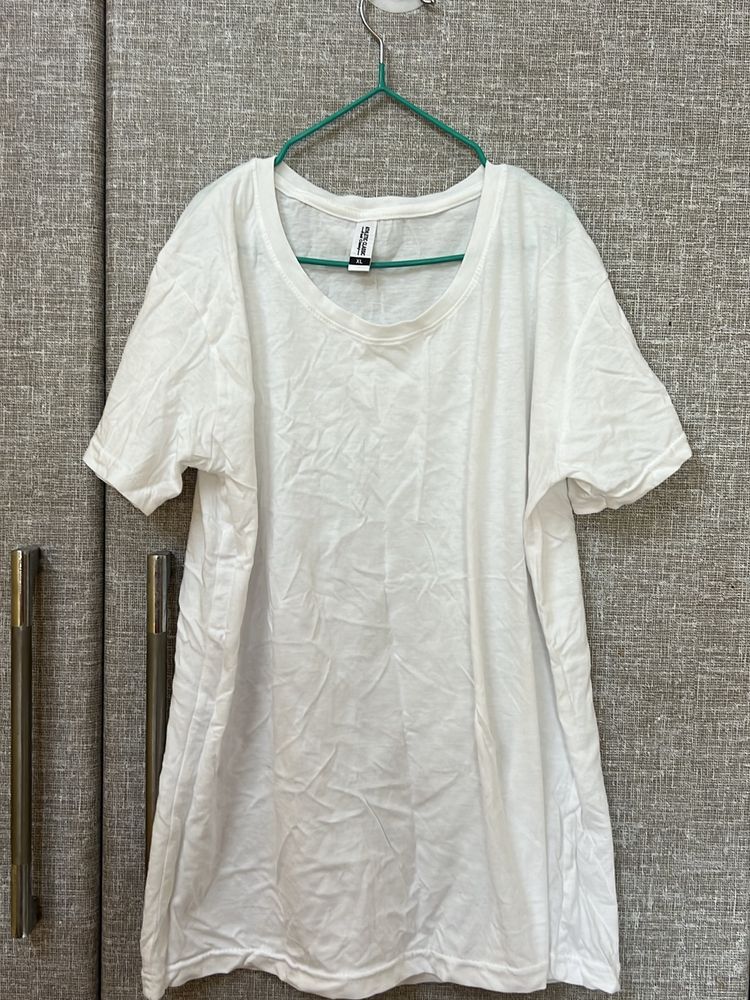 Classic White T Shirt- XL