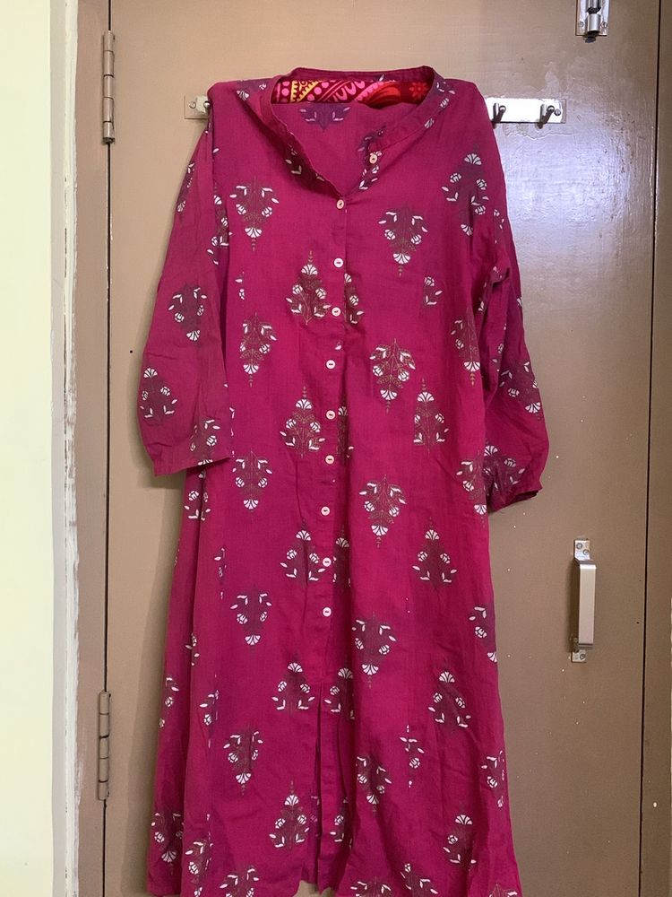 Rose Colour Kurta