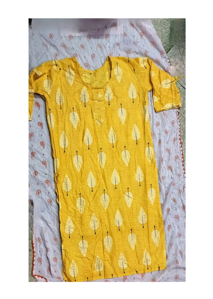 New Yellow Kurti