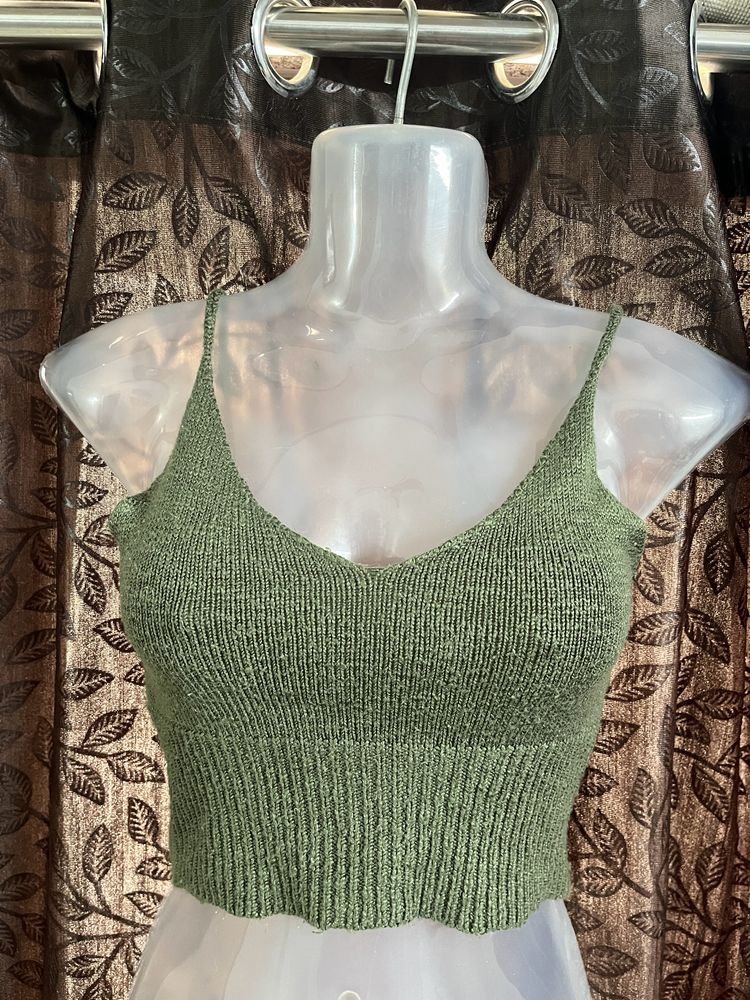 Wool Cami Crop Top