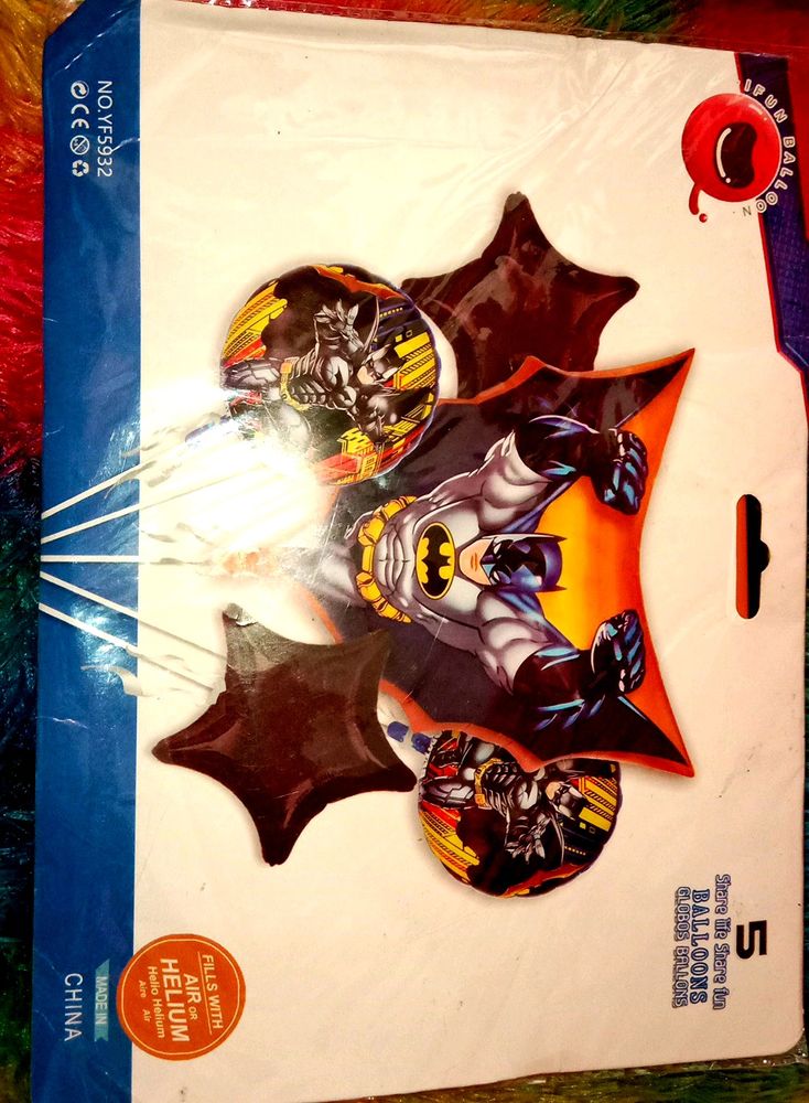 Happy Birthday 5 Big Different Batman Balloon