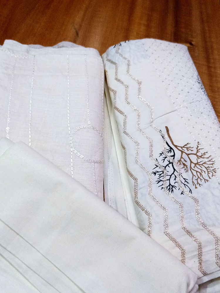 New Kurti Set Not Stitched Pure Cotton