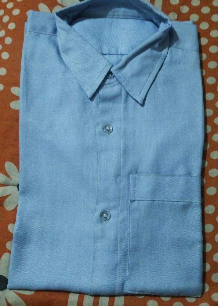 Men Formal Blue Shirt