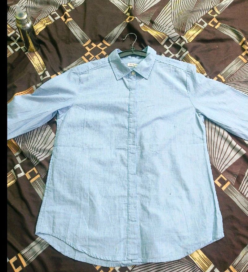 Cotton Shirt With Tie