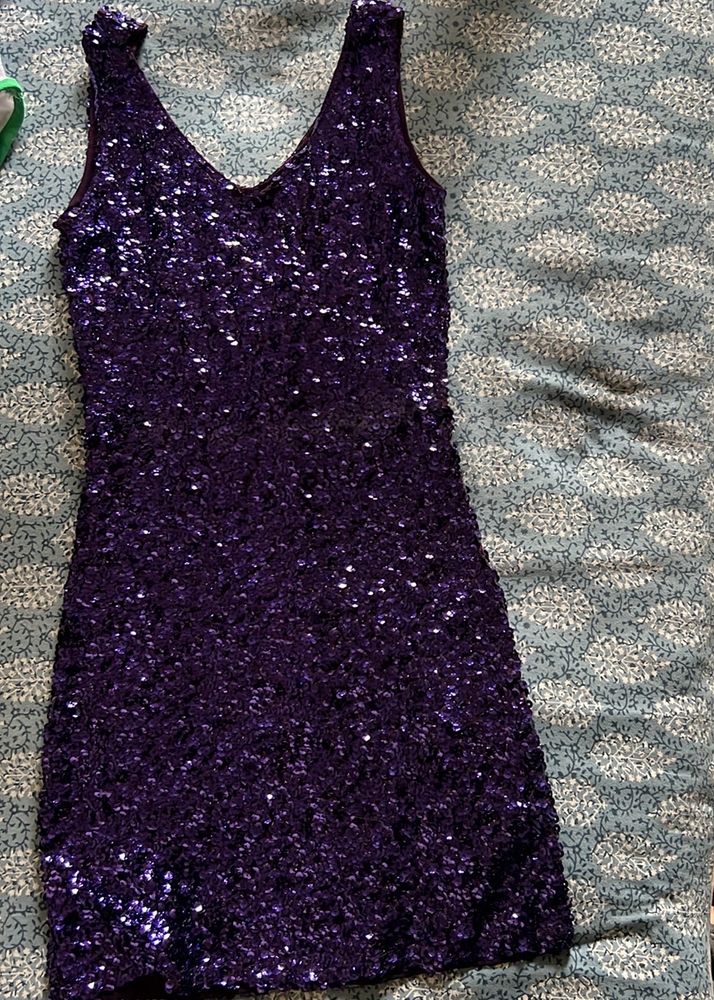 Purple Sequence Dress