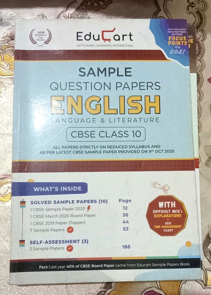 Sample Questions Paper English For Class 10