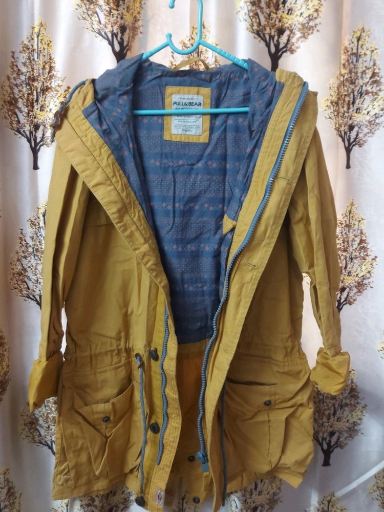 Mustard Yellow Denim Jacket For Winters